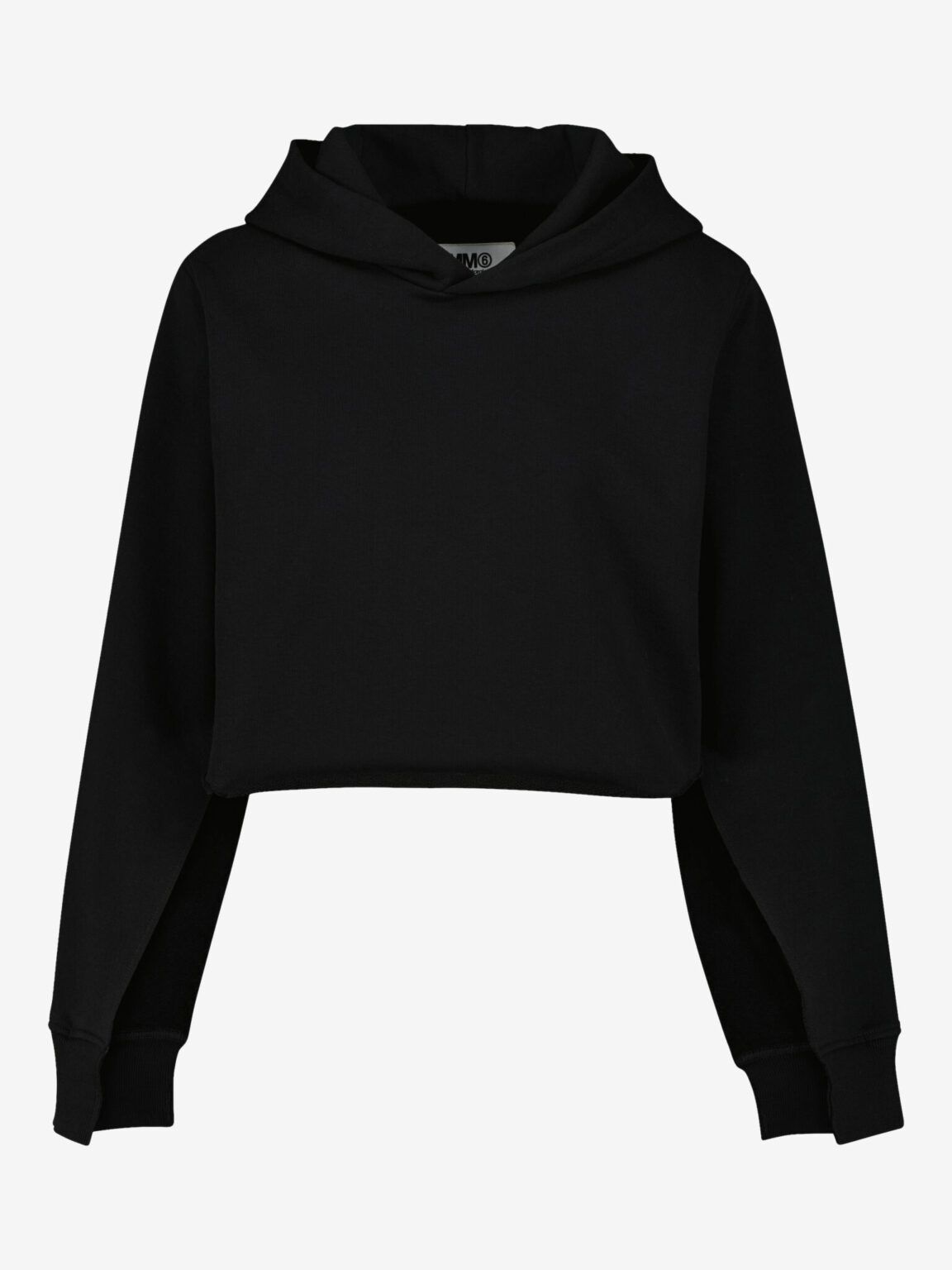 Cropped Cotton Hoodie - MM6 Maison Margiela | WO CLÉ