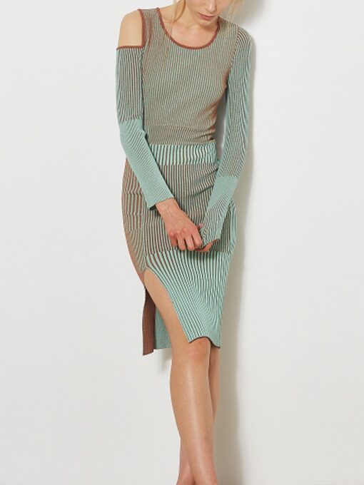 Product » Ellison Paneled Knit Dress