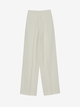 HIGH-RISE WIDE-LEG TROUSERS (IVORY) RECTO CLOTHING