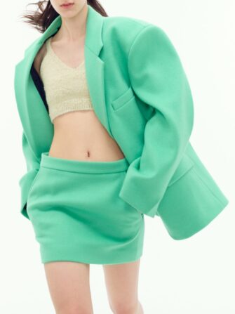 Sustainable Wool Mini Skirt Recto Clothing